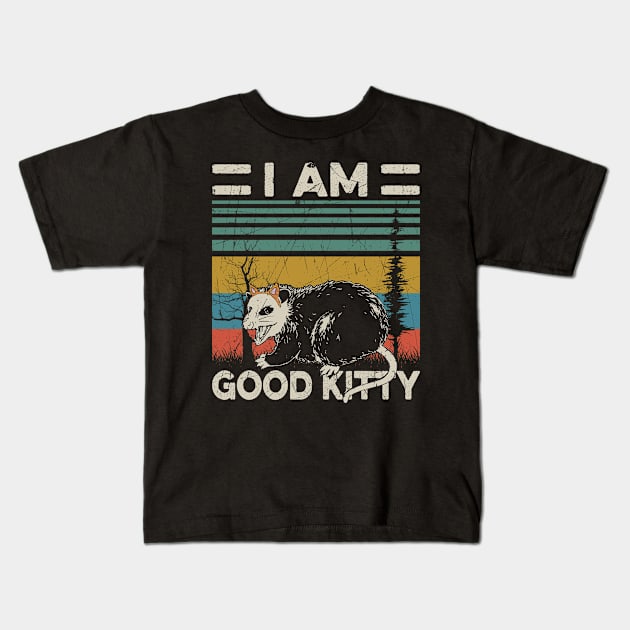 I am Good Kitty Kids T-Shirt by Sunset beach lover